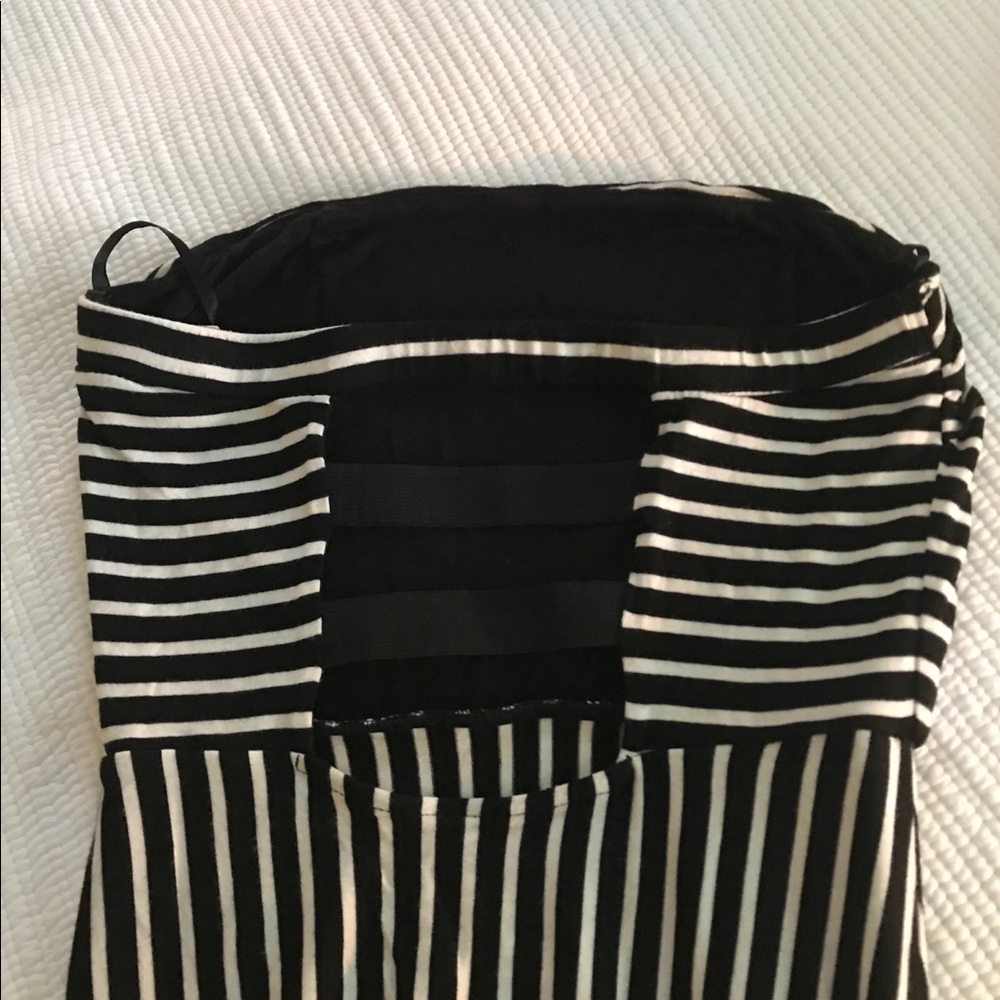 Black and white maxi dress